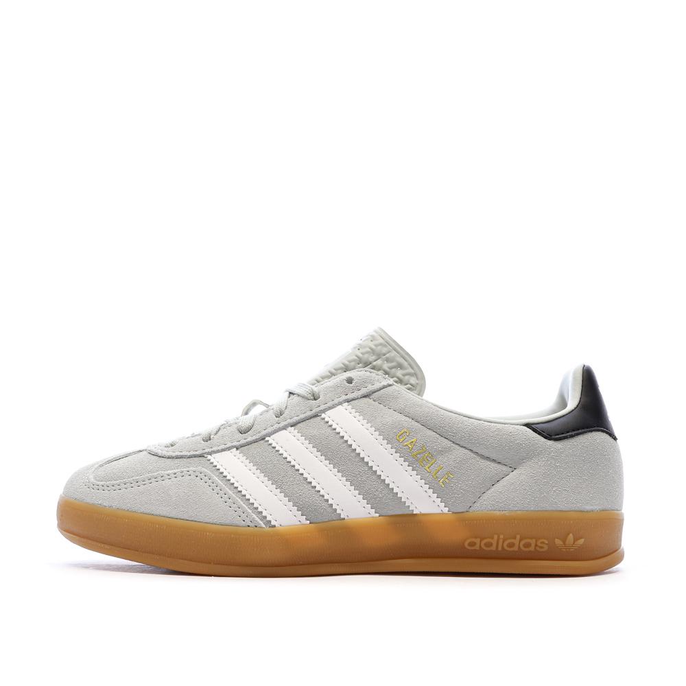 Gazelle Baskets Grise Femme Adidas pas cher
