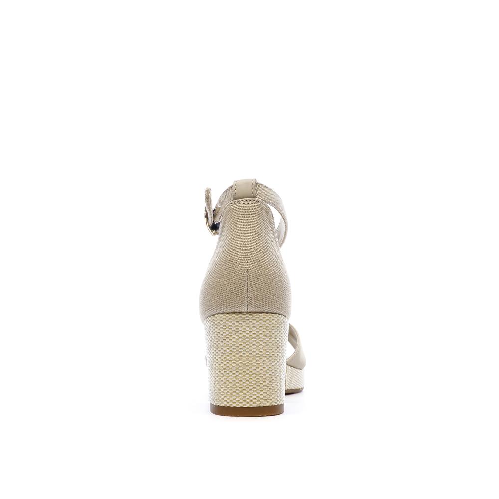 Sandales Beige Femme Tommy Hilfiger Flag Criss-cros vue 3