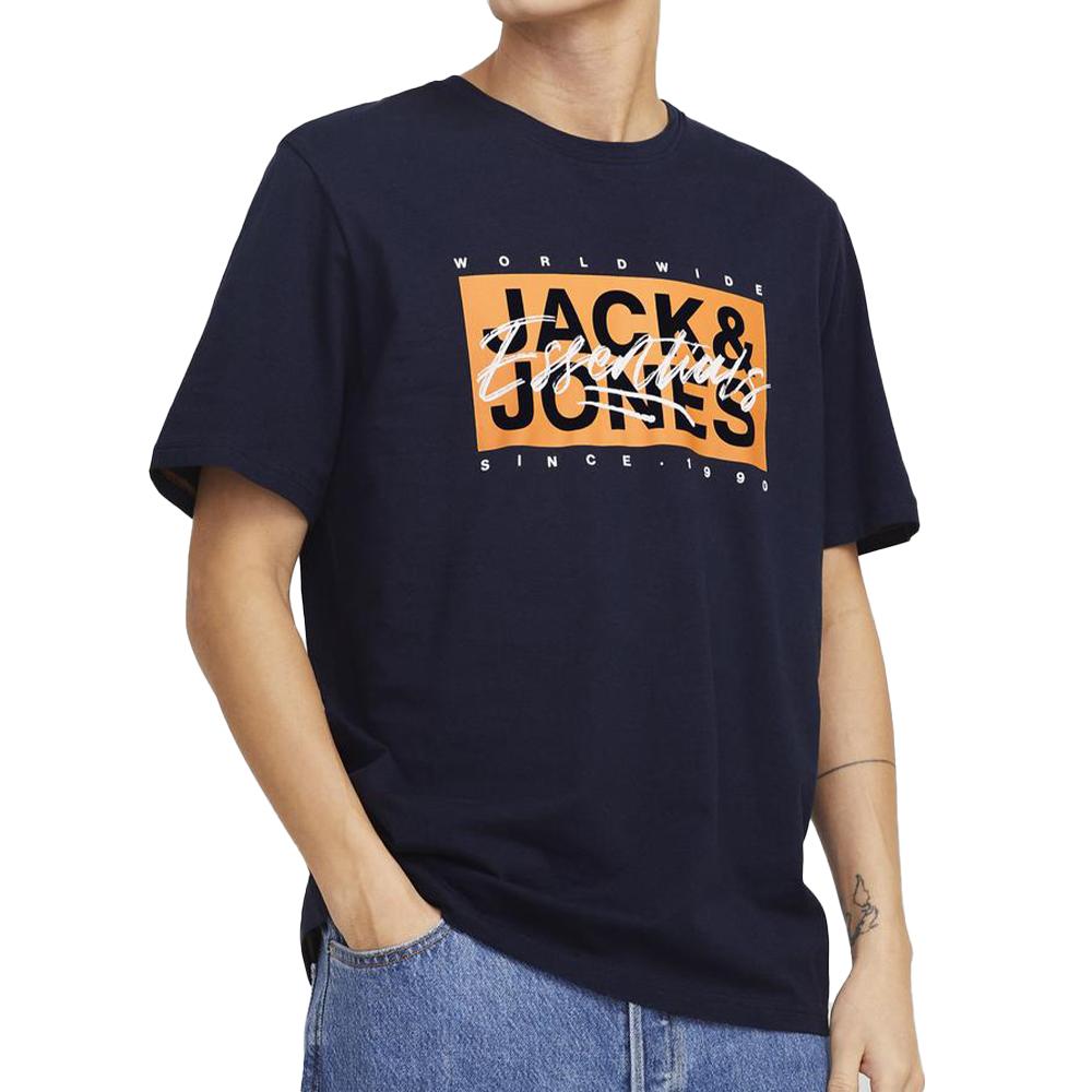 T-shirt Marine Homme Jack & Jones Colton pas cher