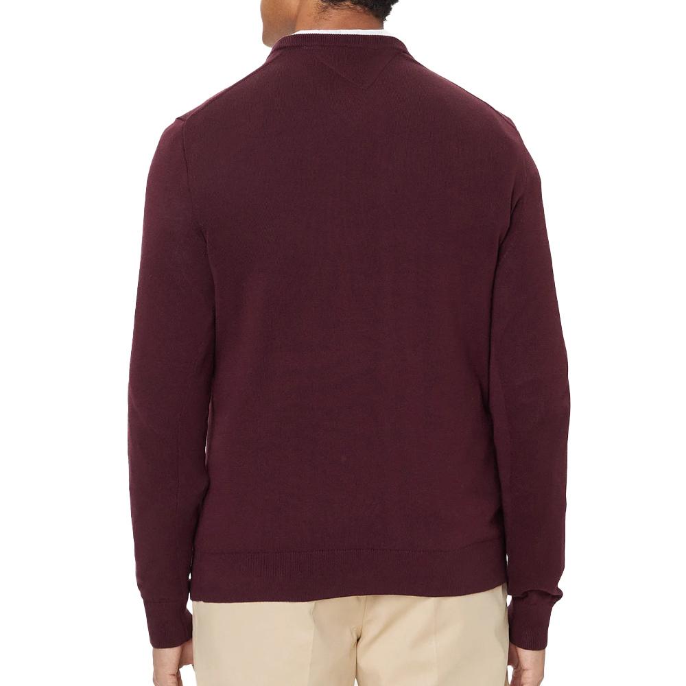 Tommy Hilfiger Essential Men's Plum Sweater Photo of the Espace des Marques %store% store - view of %key%