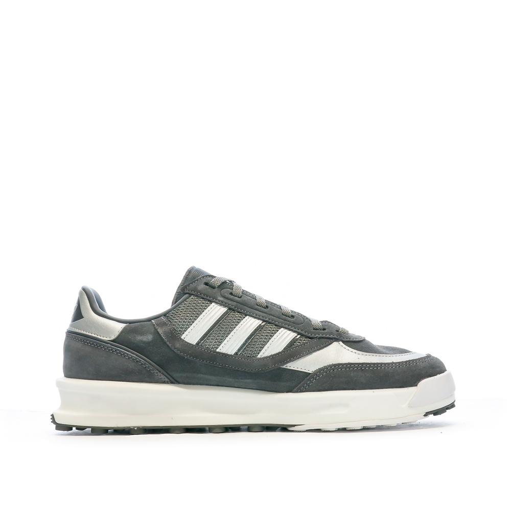 Baskets Grise Homme Adidas Indoor vue 2