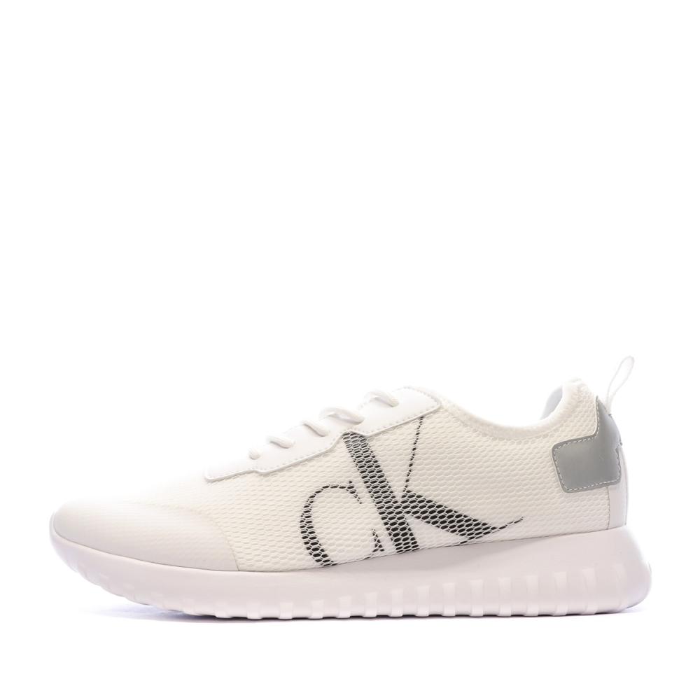 Baskets Blanche Homme Calvin Klein Jeans Sporty Runner Eva pas cher