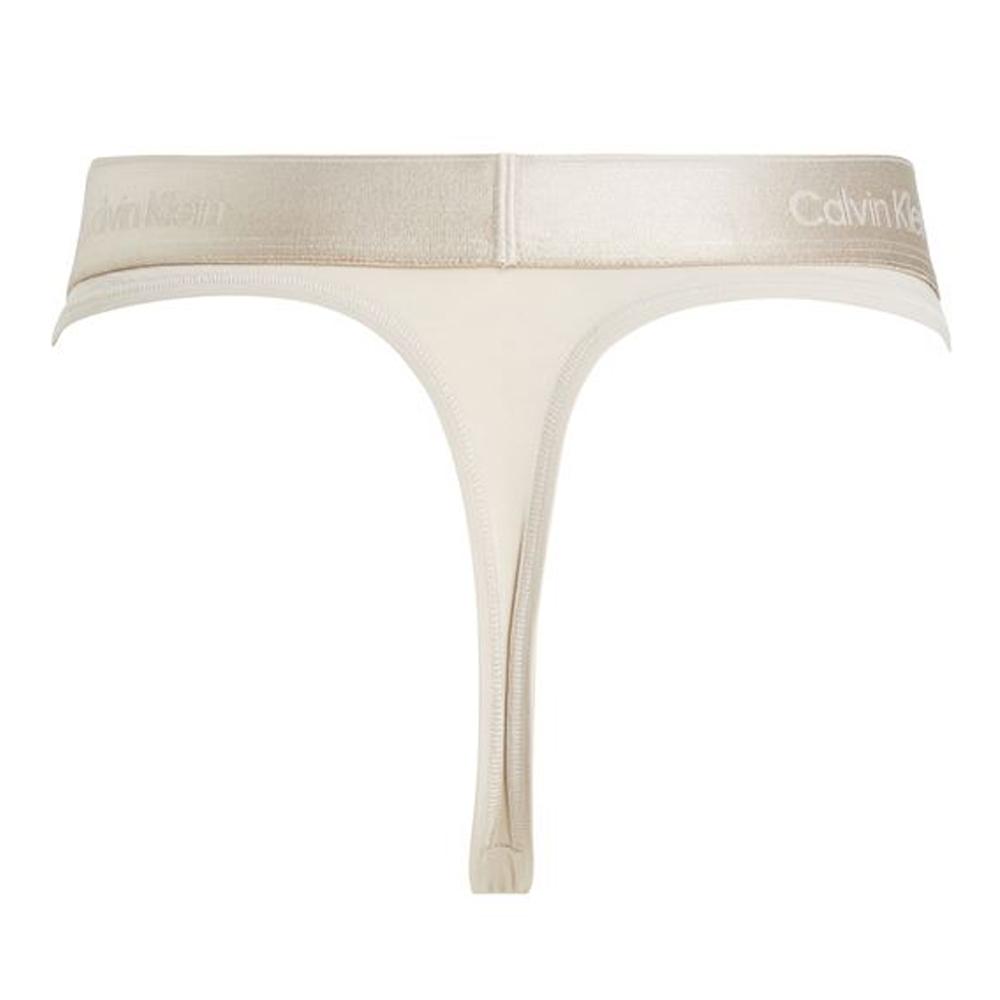 String Ecru Femme Calvin Klein Jeans Thong vue 2