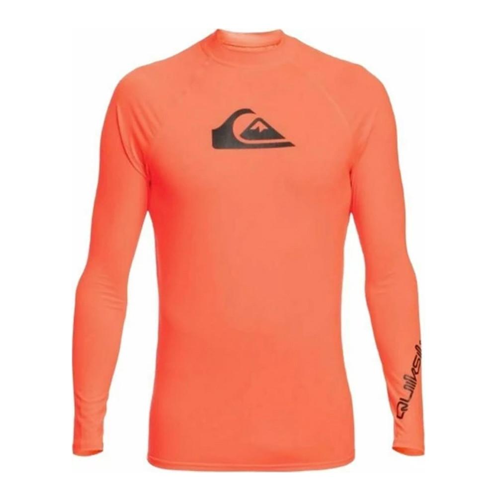 Lycra Manches Longues Orange Garçon Quiksilver Alltime pas cher