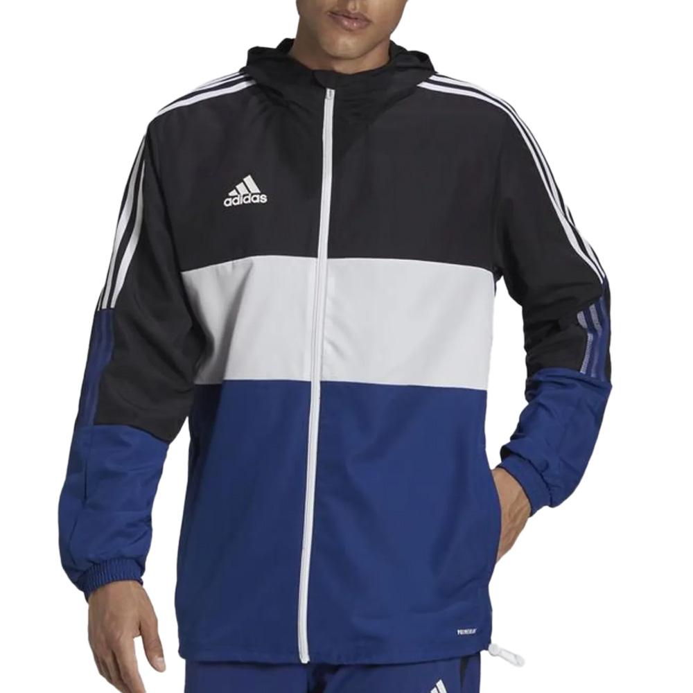 Veste Noire/Marine/Blanche Homme Adidas Tiro pas cher