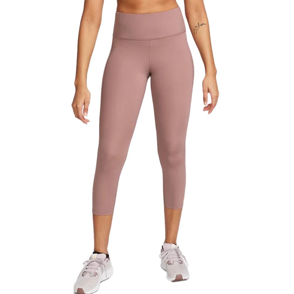 Legging Rose Pale Femme Nike Fast Crop pas cher