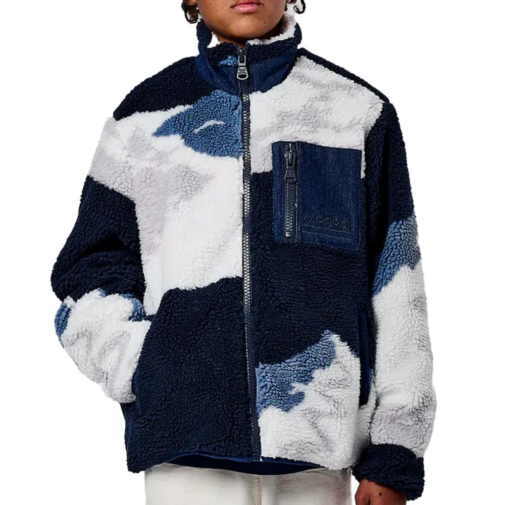 Veste Blanc/Bleu Garçon Kaporal Oker pas cher