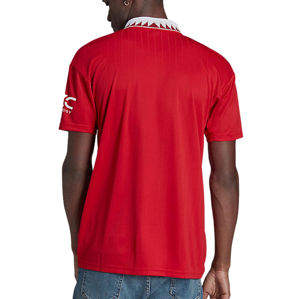 Manchester United Maillot de Football Rouge Homme Adidas Domicile 22/23 vue 2