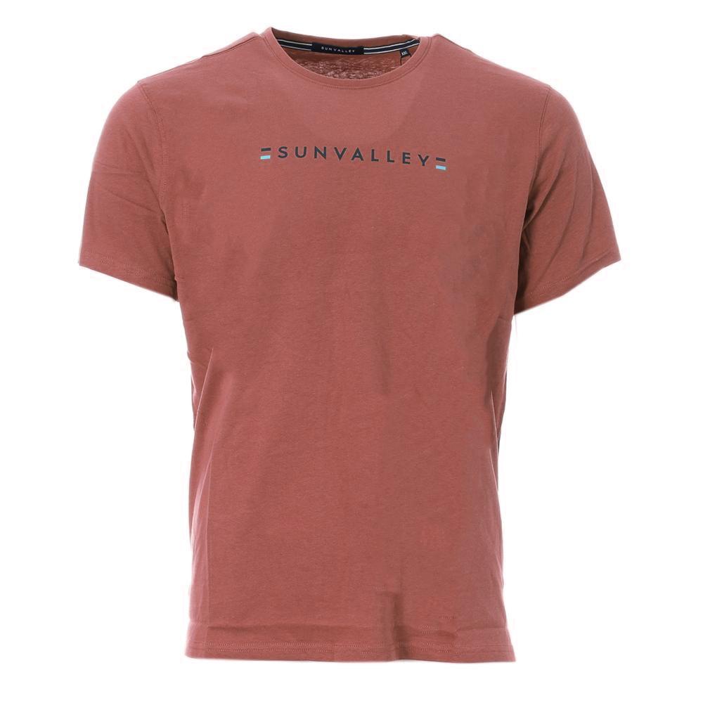 T-shirt Rouge Homme Sun Valley CODREP pas cher