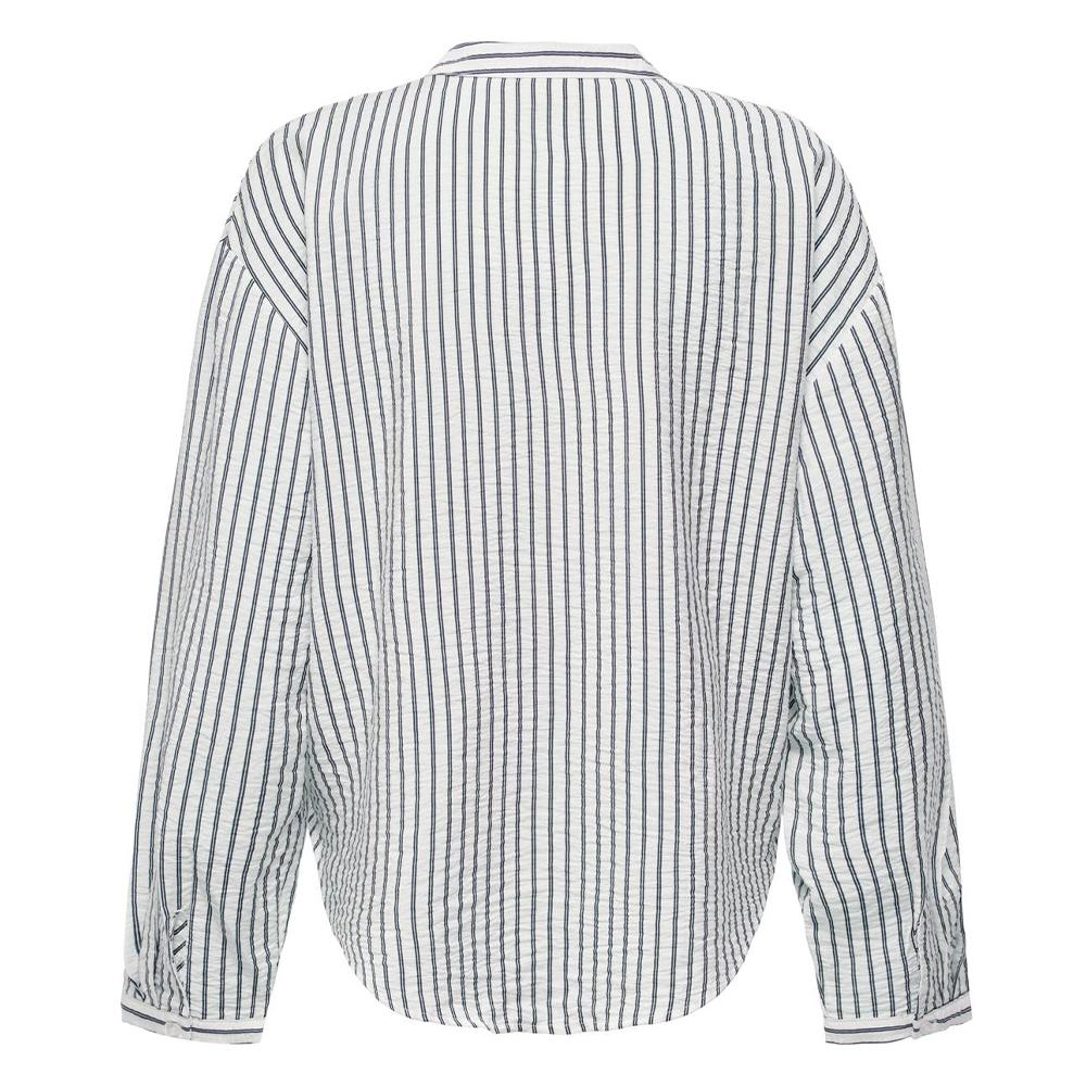 Chemise Blanc/Bleu Femme JDY Barbara Life vue 2