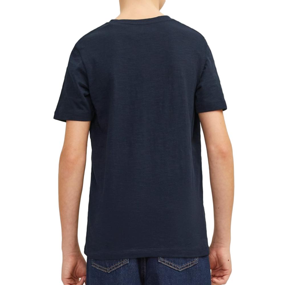 T-shirt Marine Garçon Jack & Jones Branding vue 2