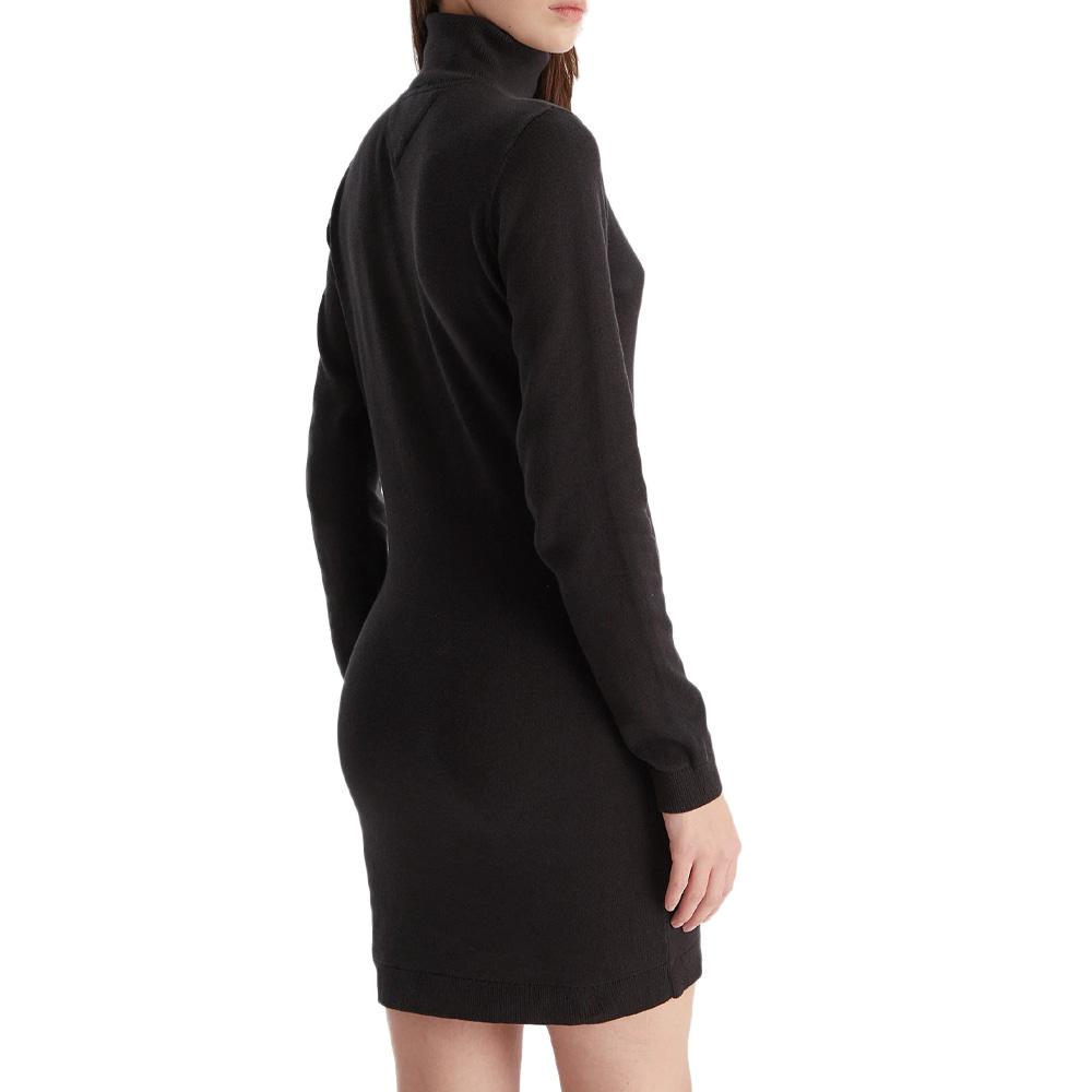 Robe Pull Noire Femme Tommy Hilfiger Tjw Ess Turtleneck vue 2