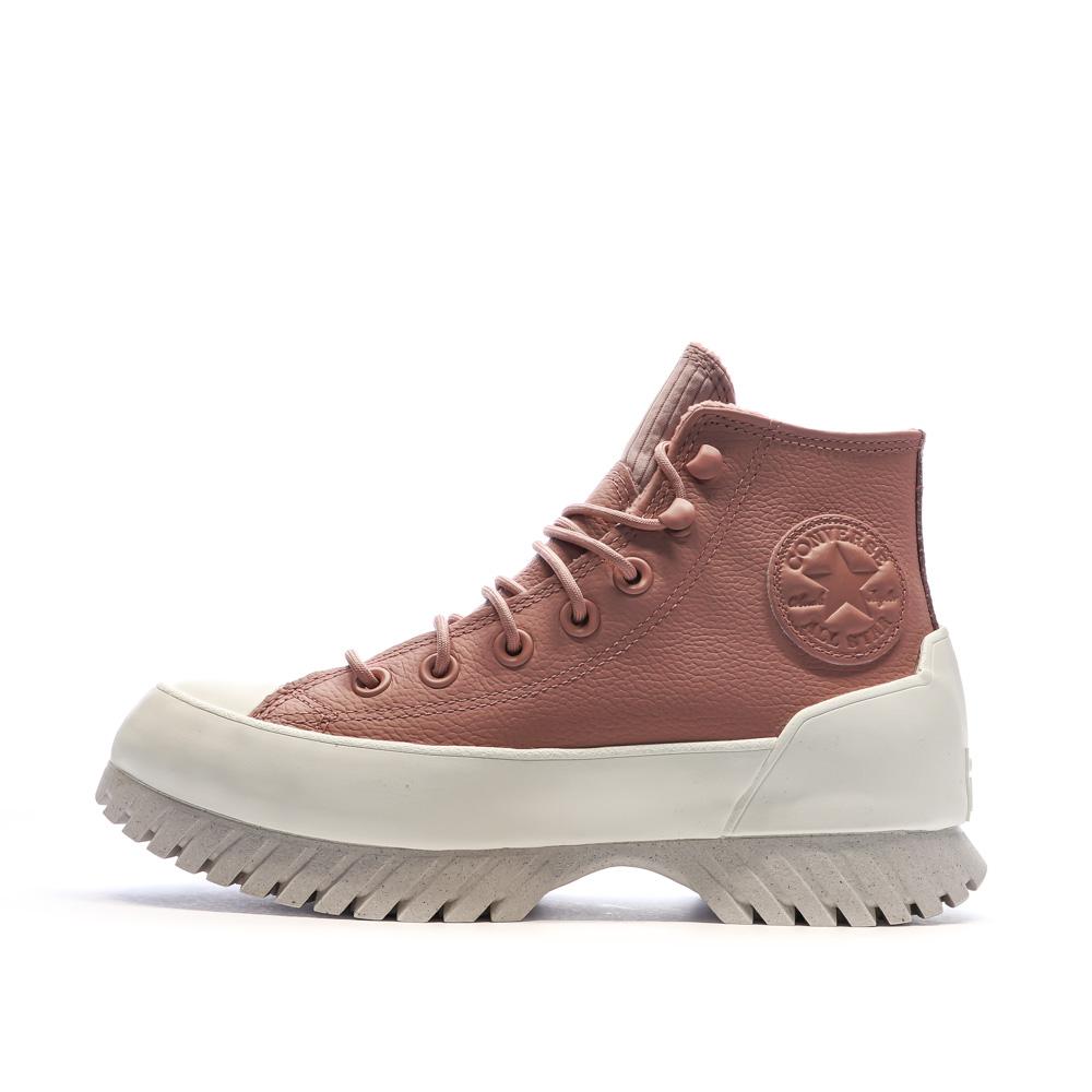 Baskets Roses Femme Converse All Star Lugged pas cher