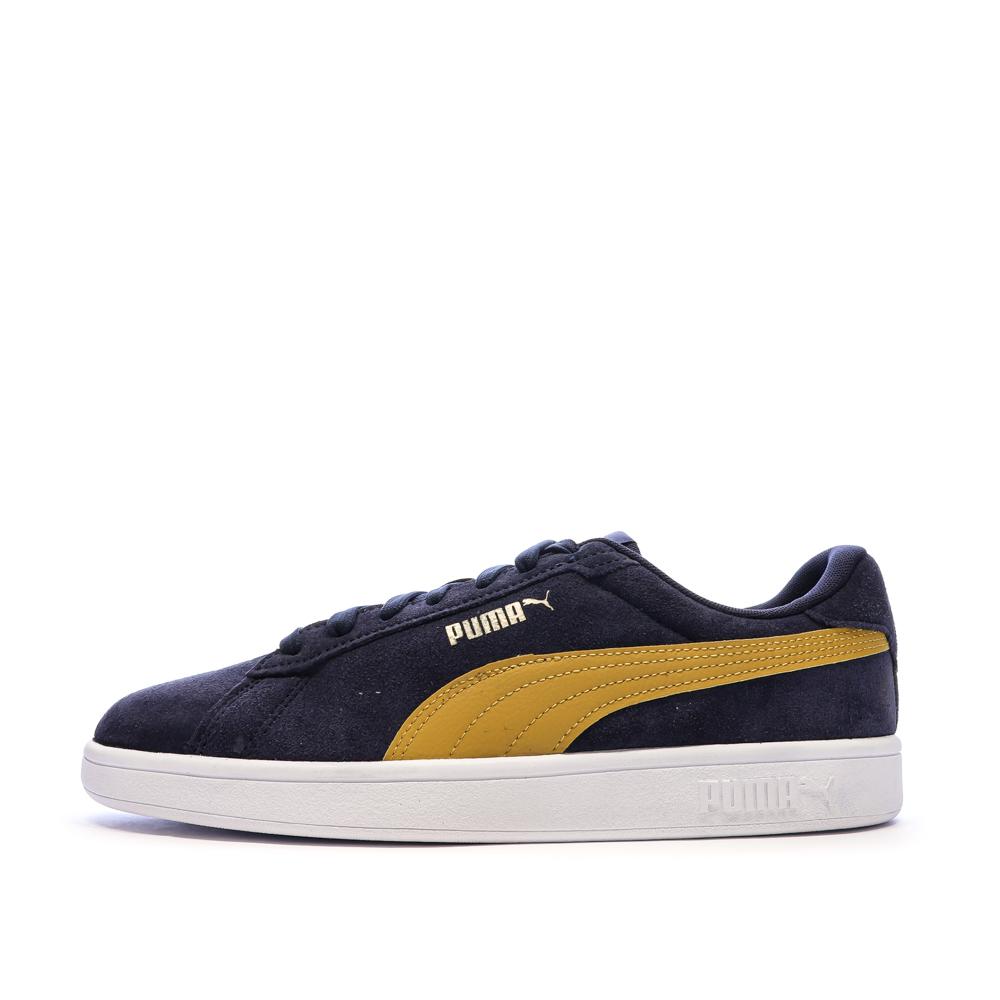 Zapatillas deportivas azul marino/amarillas para hombre Puma Smash 3.0 barato