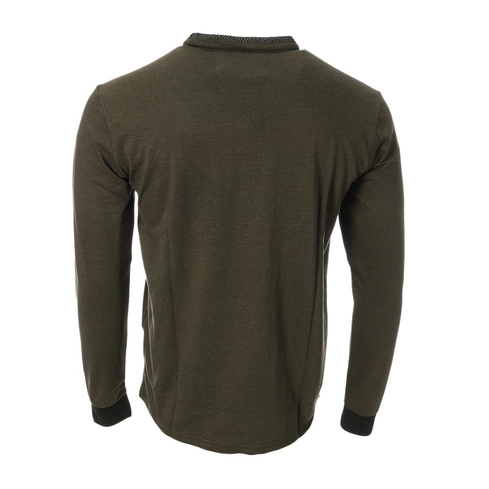 T-shirt Manches Longues Kaki Homme RMS26 91241 vue 2