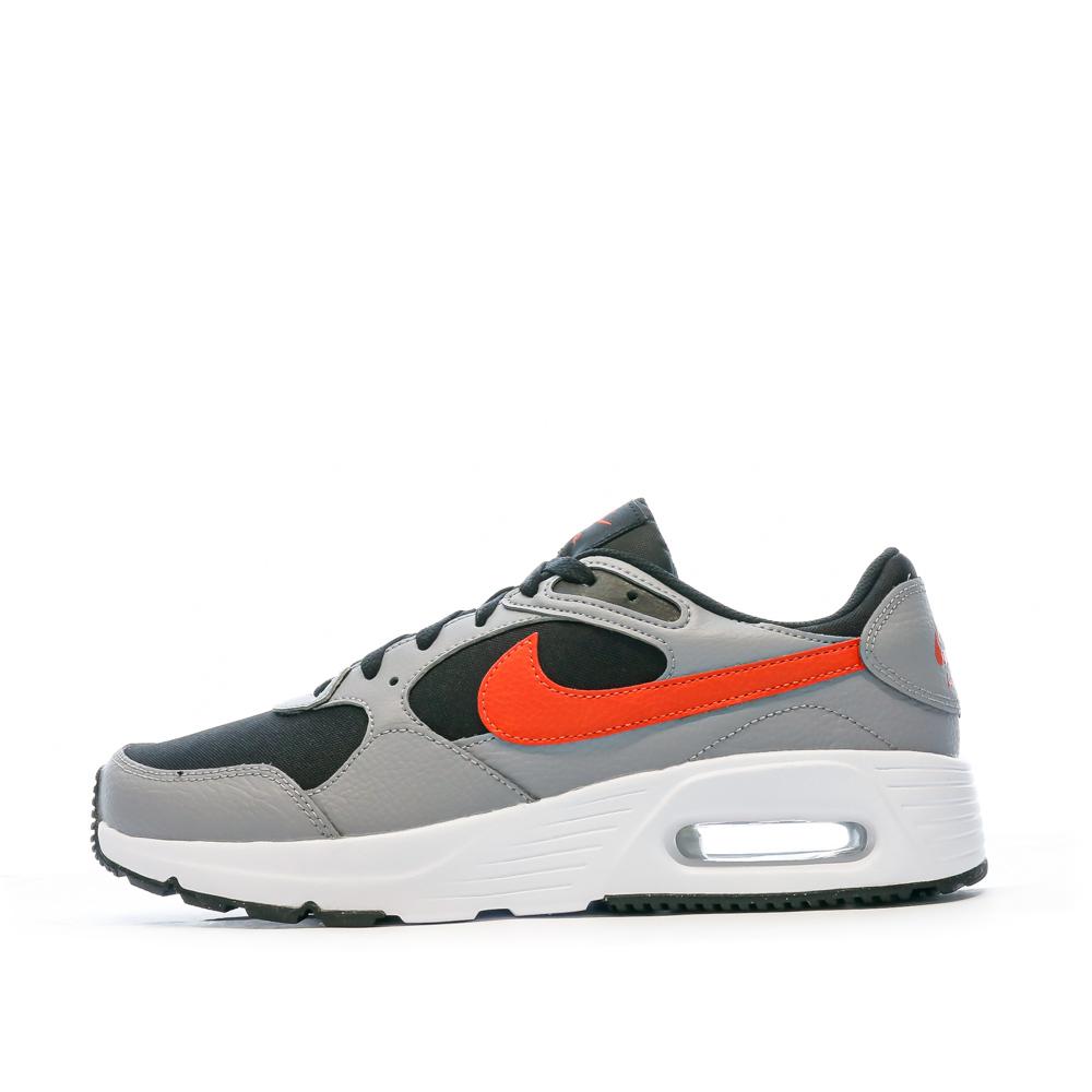 Baskets Grise/Noire/Rouge Homme Nike Air Max pas cher