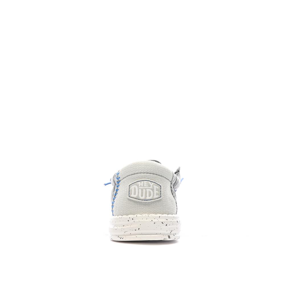Chaussures Grises Clair Homme Hey Dude Wally 40716 vue 3