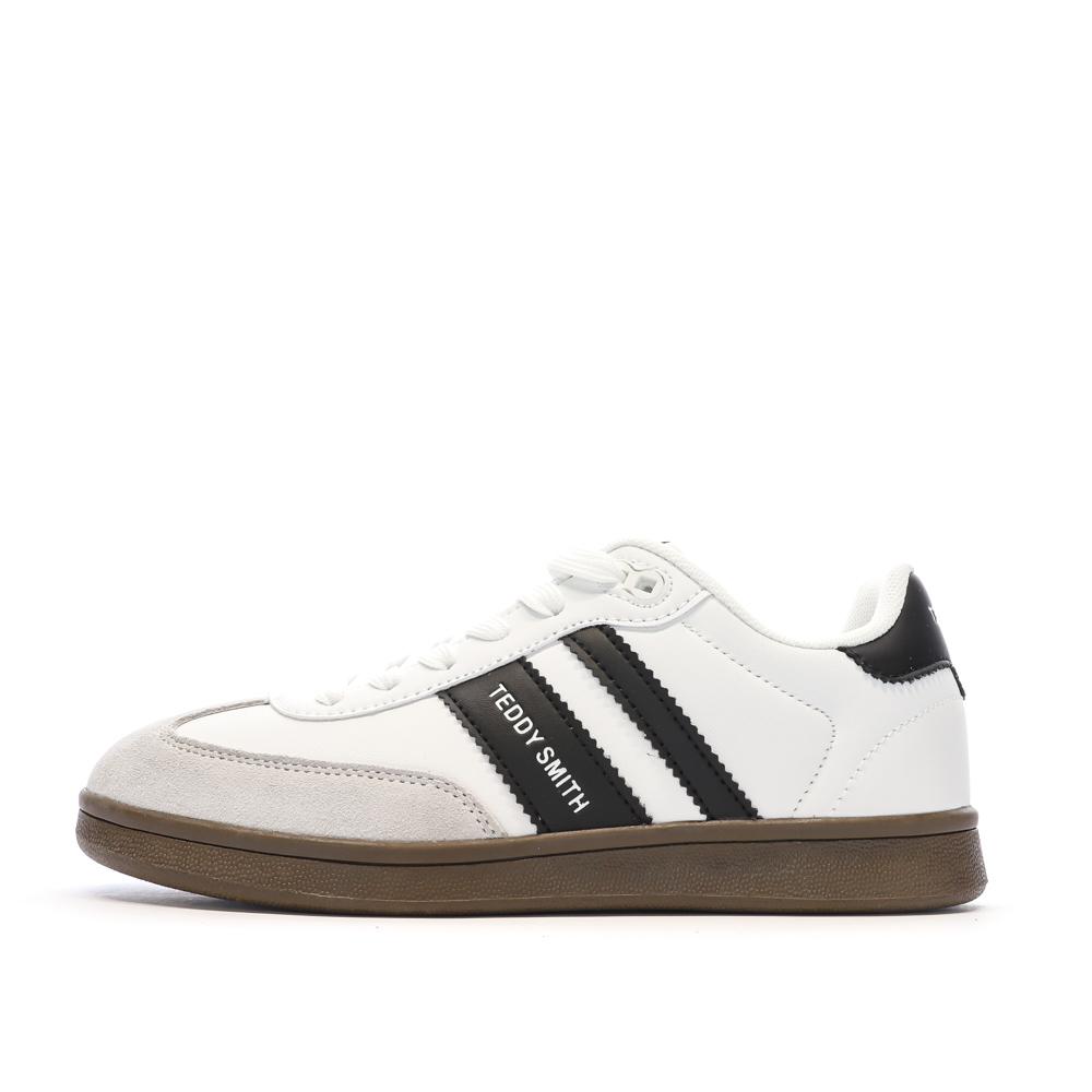Baskets Blanc/Noir Femme Teddy Smith 120131 pas cher