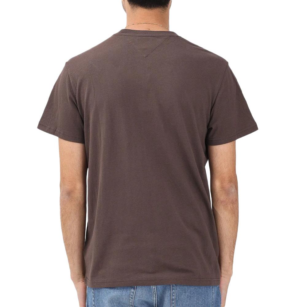 T-shirt Marron Homme Tommy Hilfiger Tjm Slim Linear vue 2