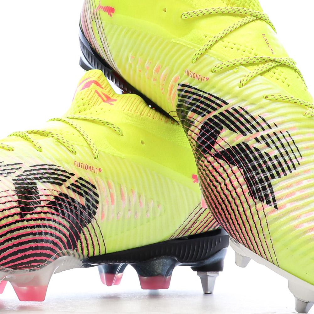 Chaussures de Foot Jaunes Homme Puma Future 8 Ultimate MxSG vue 7