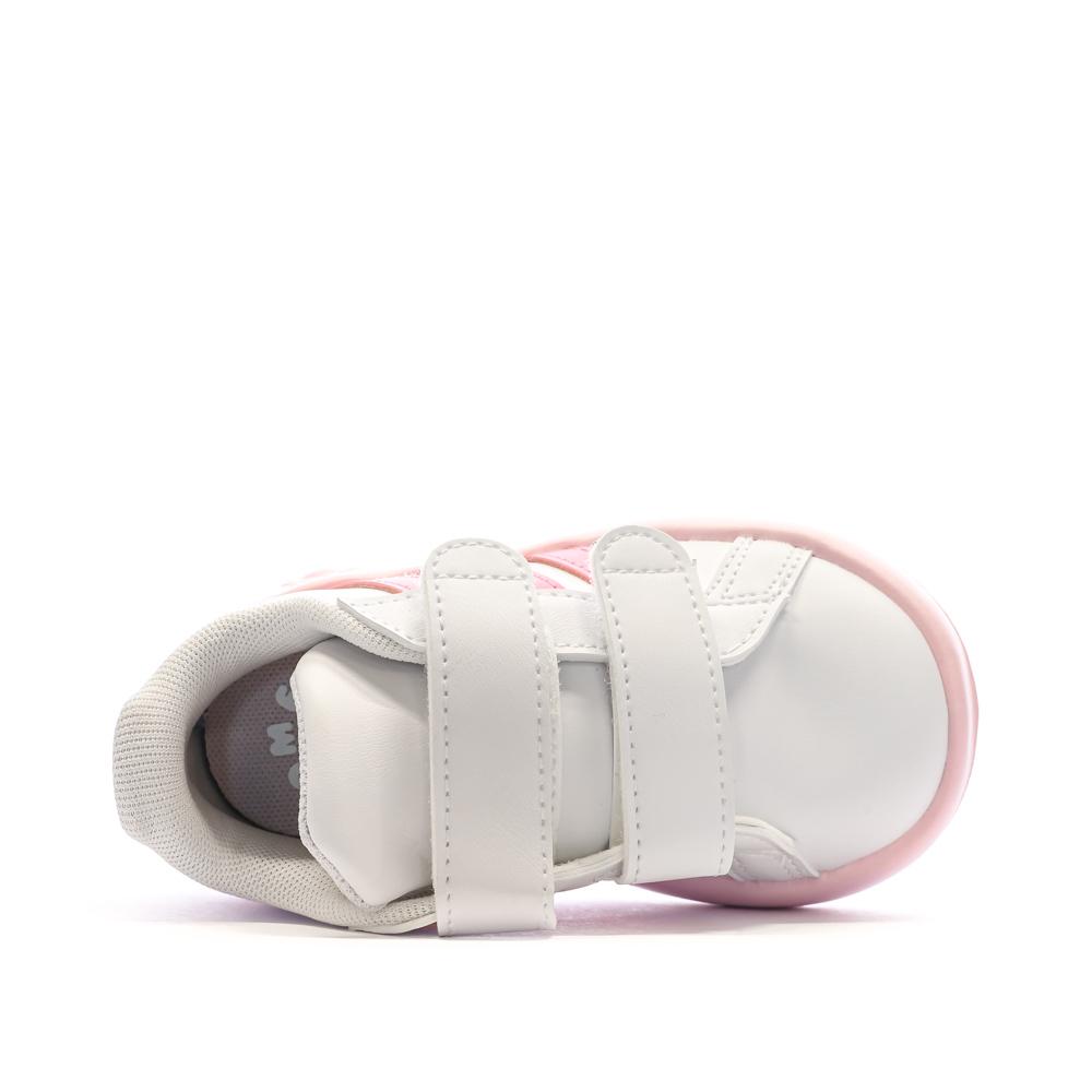 Baskets Roses Bébé Fille Adidas Grand Court 2.0 vue 4