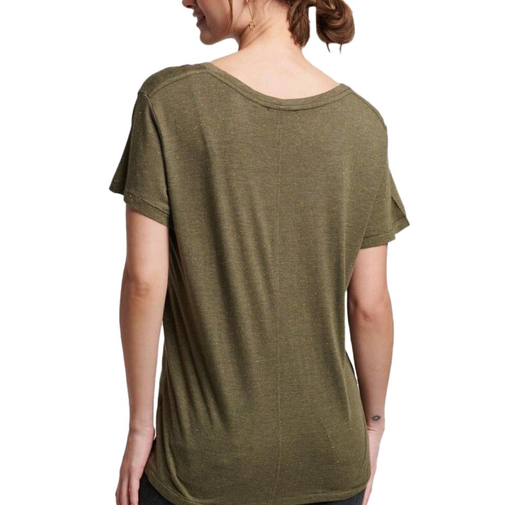 T-shirt Kaki Femme Superdry Studios vue 2