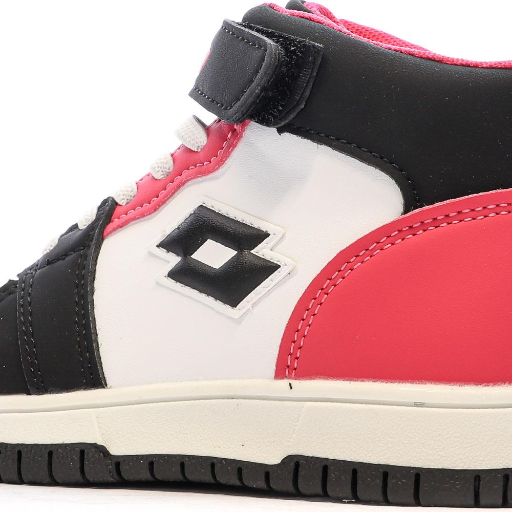Baskets Blanche/Noir/Rose Garçon Lotto Ravenne vue 7