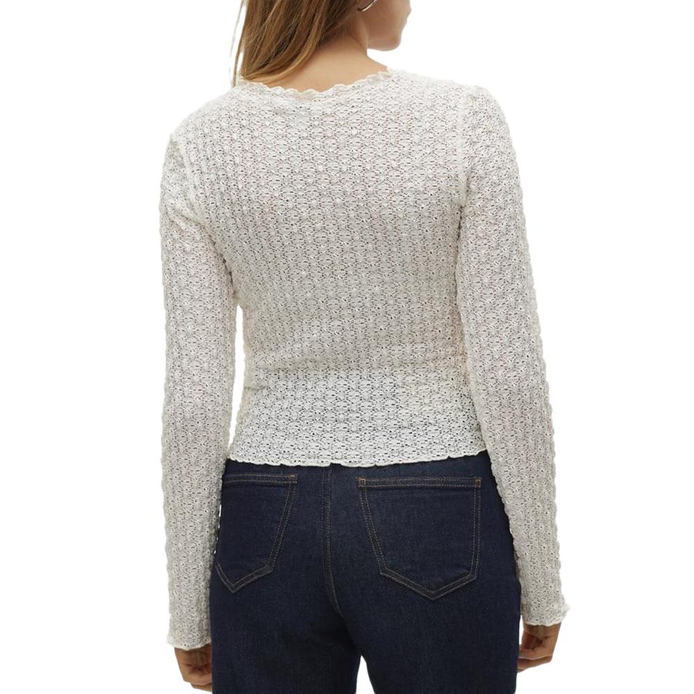 Top Ecru Femme Vero Moda Shelby vue 2