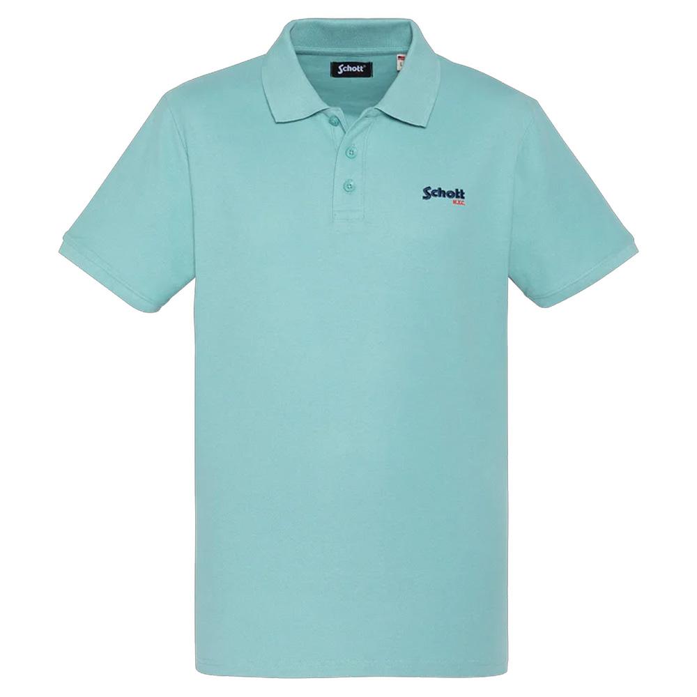 Polo Bleu Homme Schott PS0022 pas cher