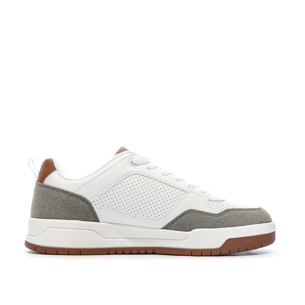 Baskets Blanches/Taupes Homme Kappa Logo Manis vue 2