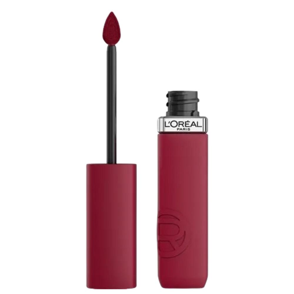 Resistance Rouge à Lèvres Liquide Mat Infaillible Lip L'Oréal Paris 500 Wine Not pas cher