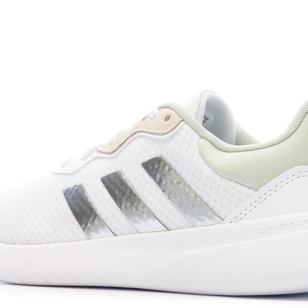 Chaussures de sport Blanches Femme Adidas QT Racer 3.0 vue 7