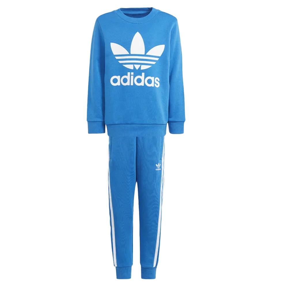 Survêtement Bleu Garçon Adidas Crew Set IR6899 pas cher