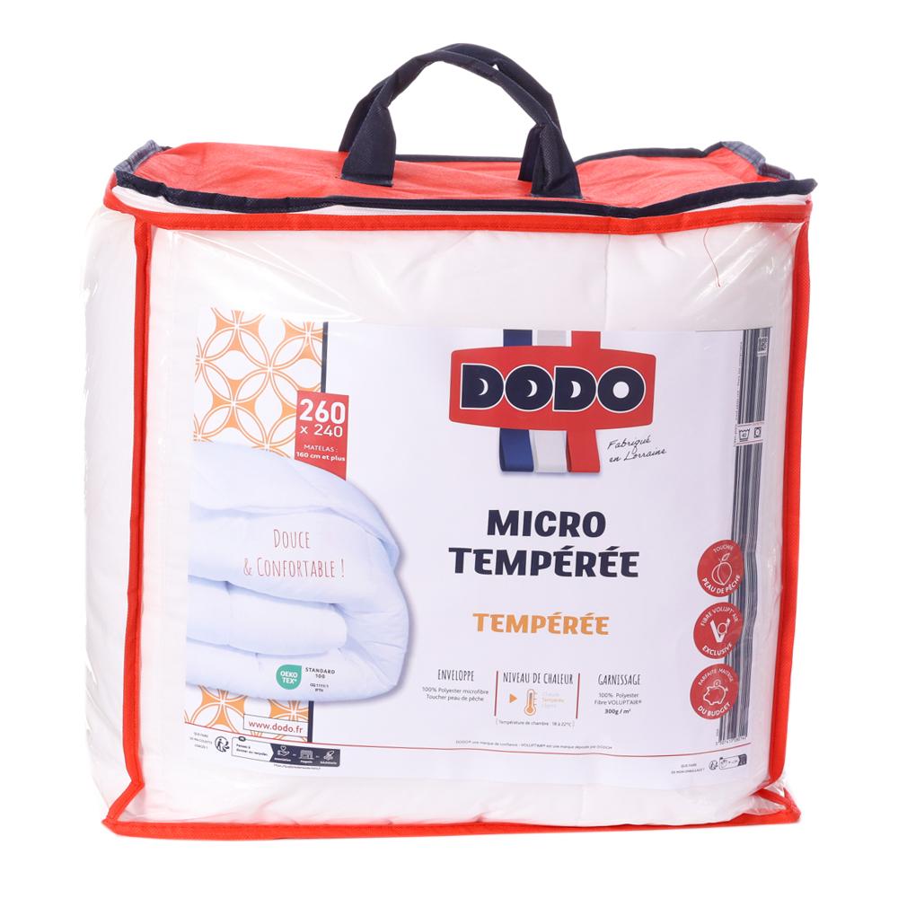 Couette Cocoon Tempérée Blanche Dodo 260x240 pas cher