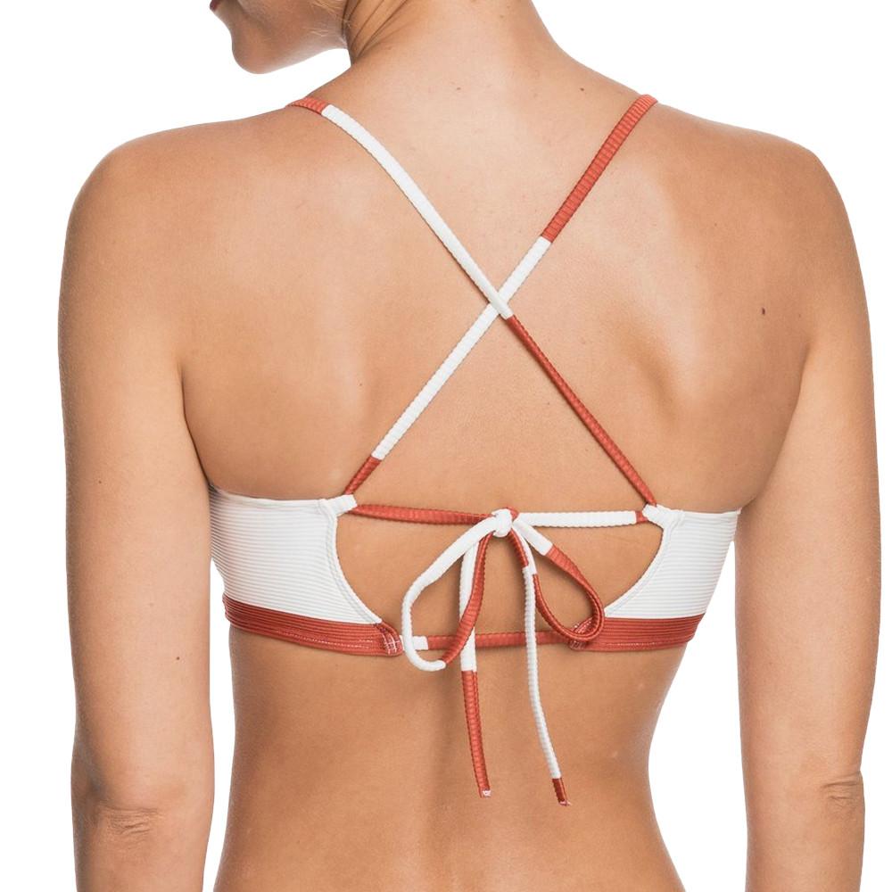 Haut de Bikini Blanc/Marron Femme Roxy Kelia vue 2