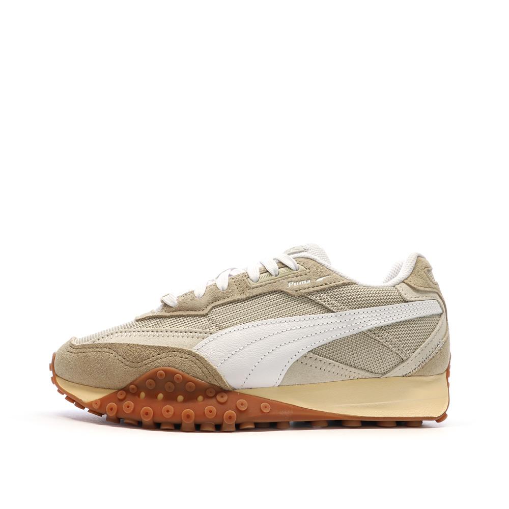Baskets Beige/Blanc Homme/Ado Puma Rider Washed pas cher