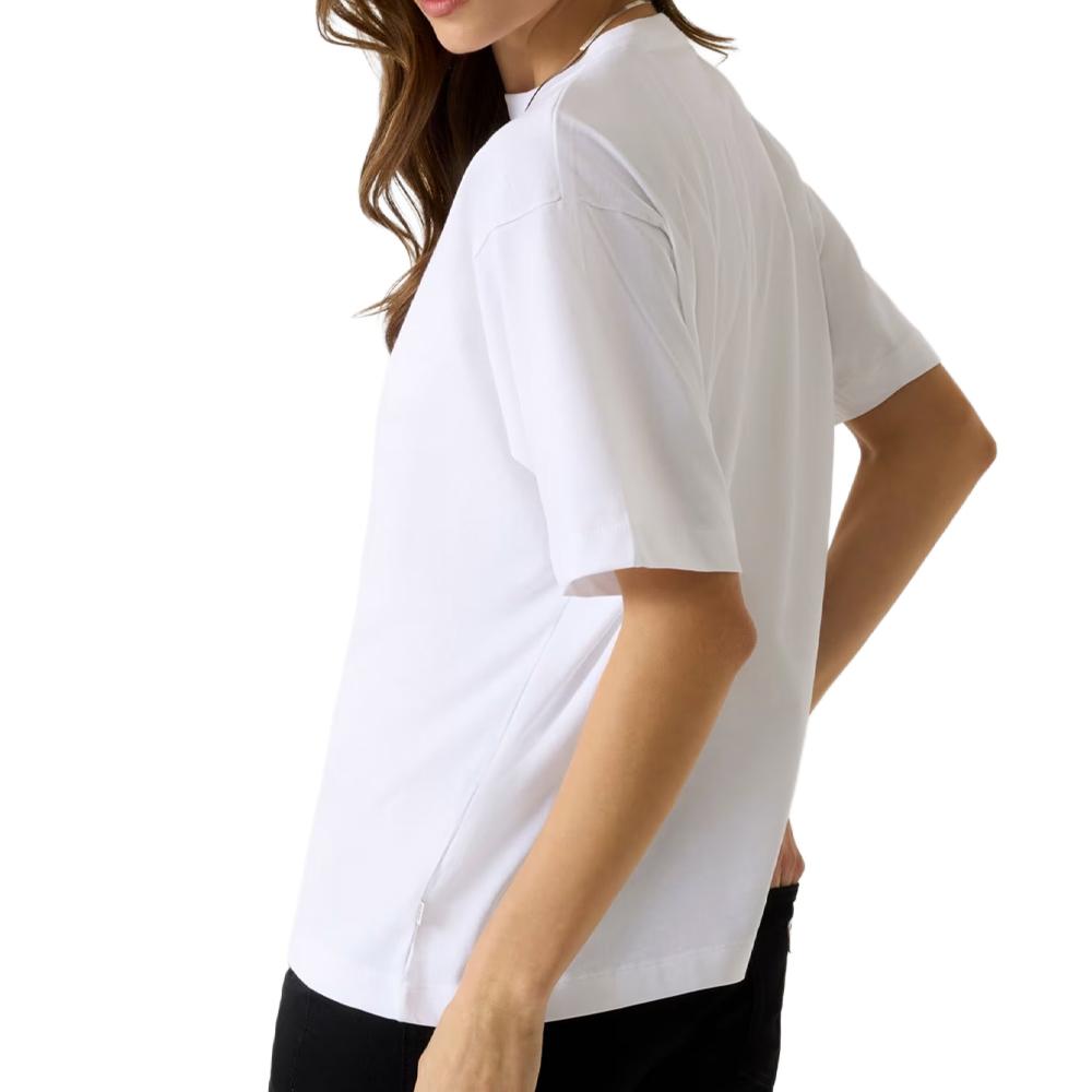 T-Shirt Blanc Femme Guess American vue 2
