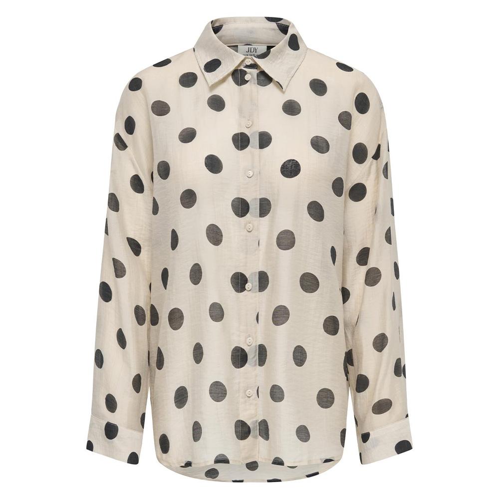 JDY Fay Women’s Beige Polka Dot Shirt affordable