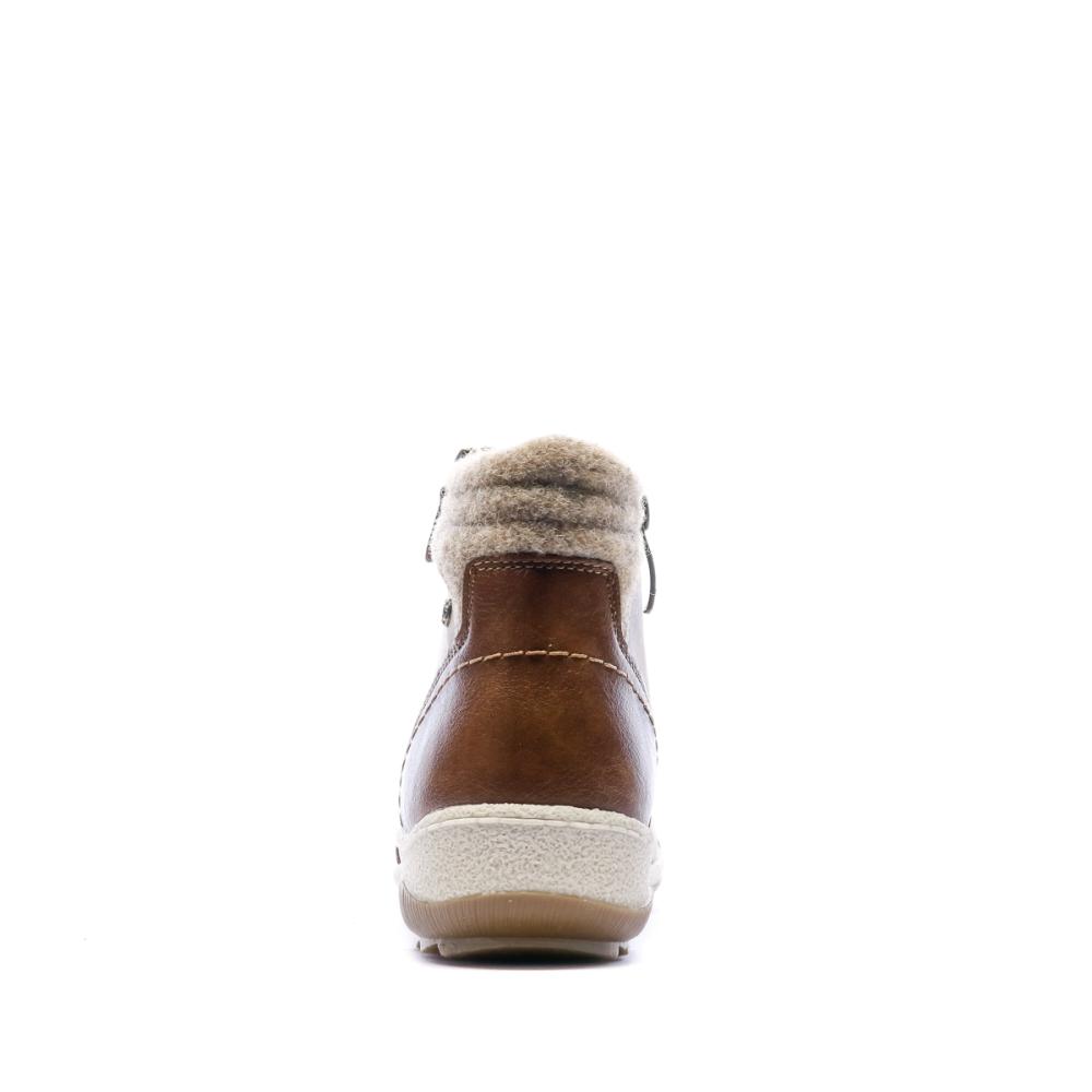 Baskets montantes Marron Femme Relife Jestor vue 3