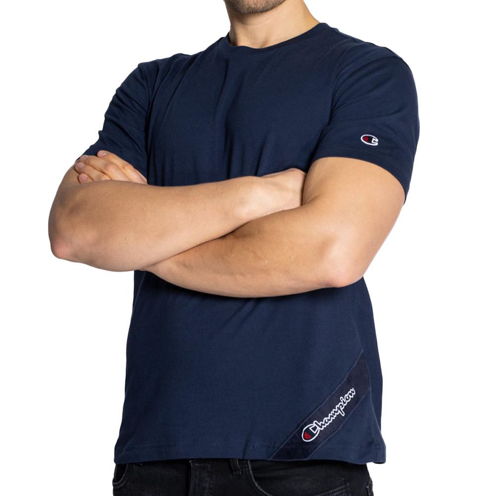 T-shirt Marine Homme Champion 216553 pas cher