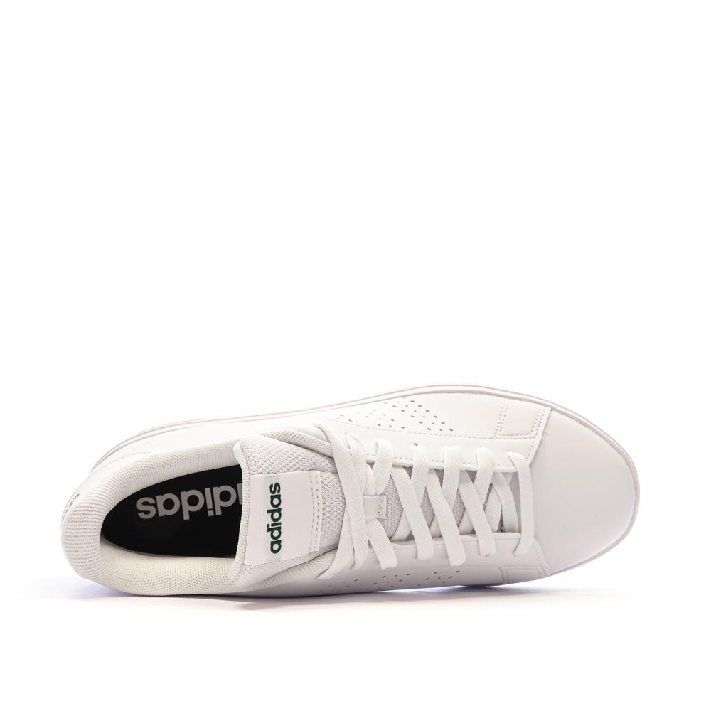 Baskets Blanches Homme Adidas Advantage Base 2.0 vue 4