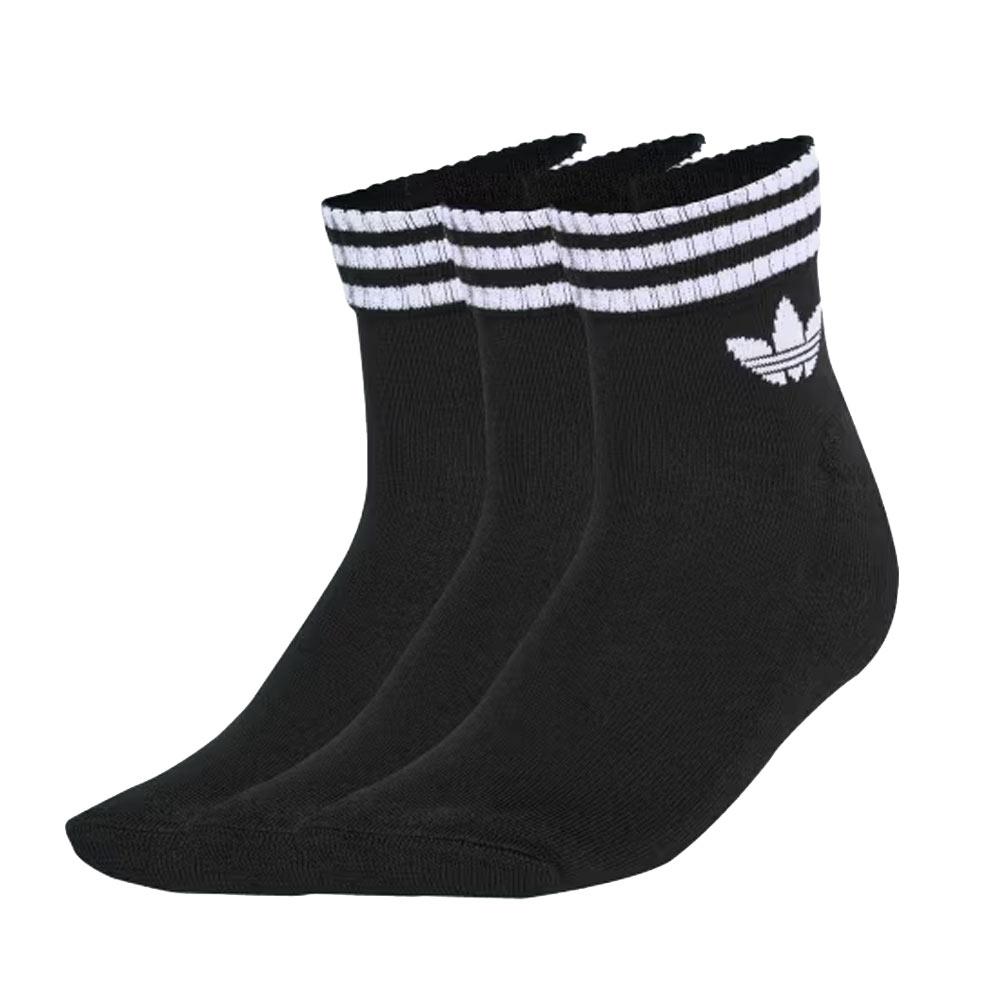 x3 Paires de Chaussettes Noir Mixte Adidas Ankle pas cher