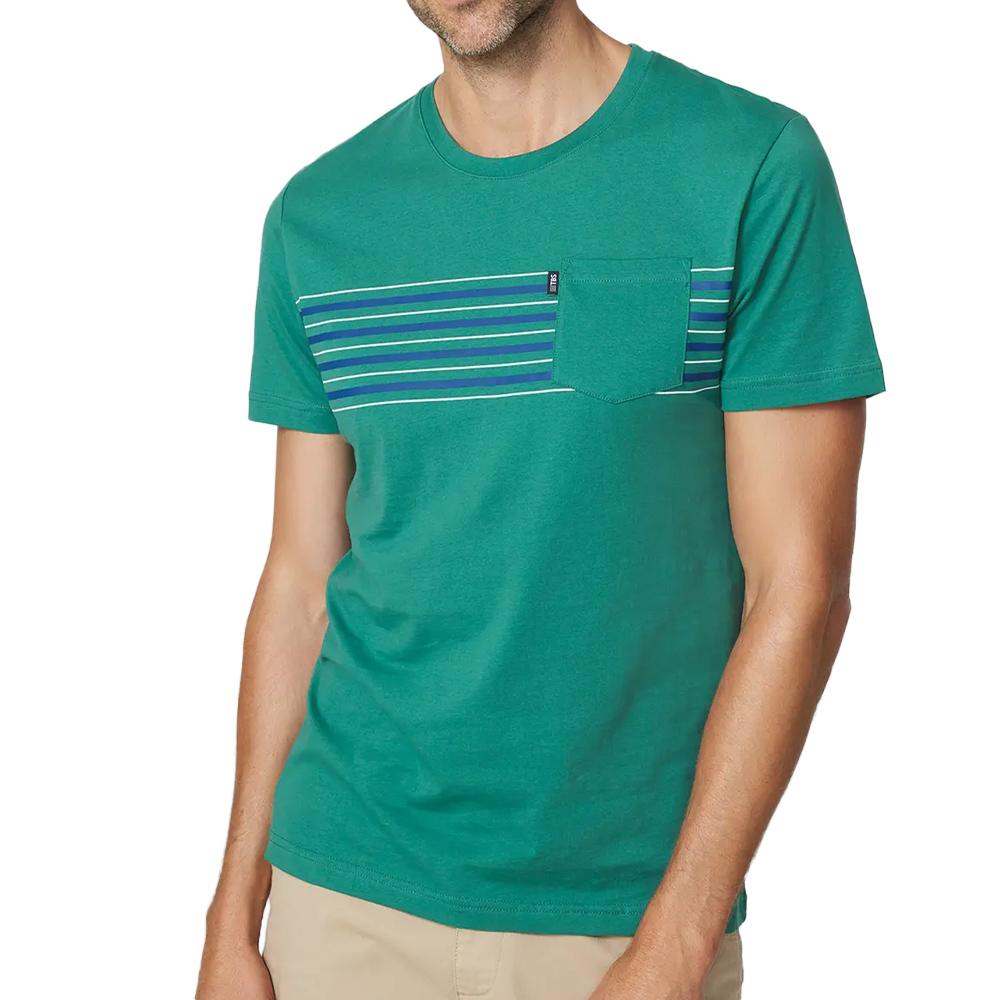 T-Shirt Vert Homme TBS Recif pas cher