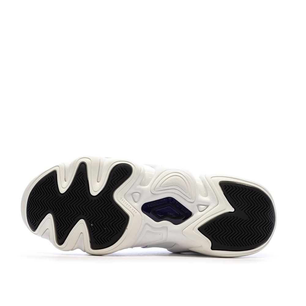 Chaussures de basketball Blanches/Violettes Homme Adidas Crazy 8 vue 5