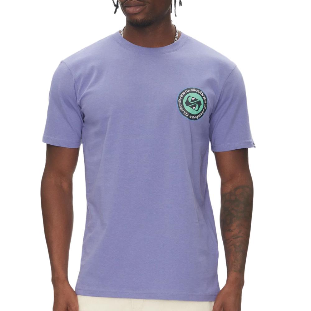 T-shirt Violet Homme Quiksilver Circle Back pas cher