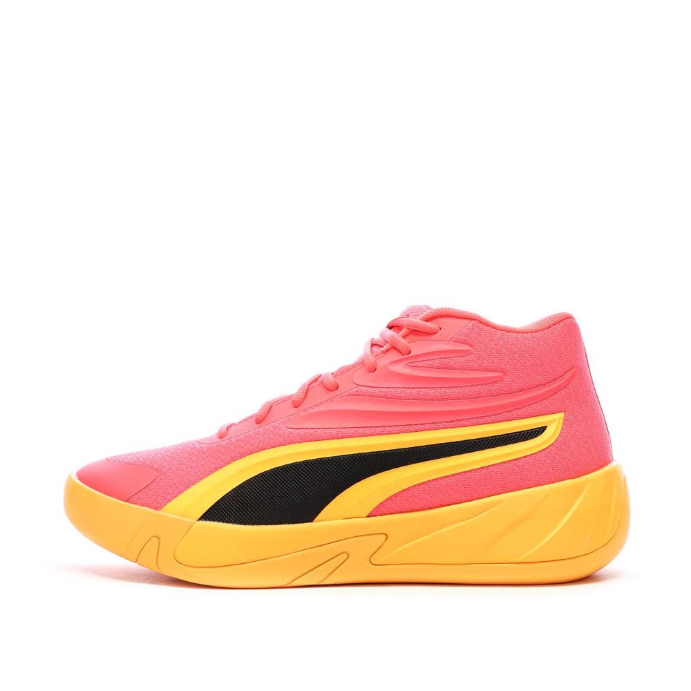 Chaussures de Basketball Roses/Oranges Homme Puma Court Pro pas cher