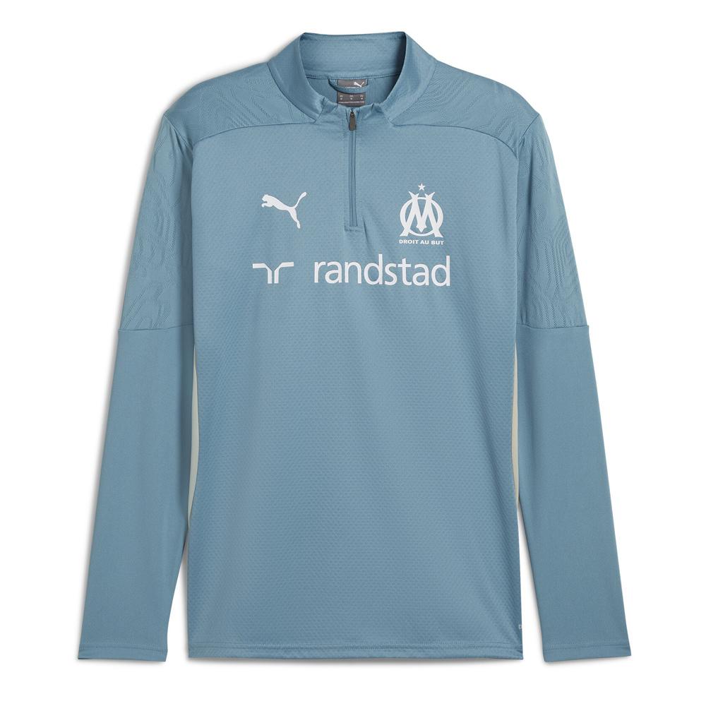OM Haut d'entrainement Bleu Gris Homme Puma 24/25 pas cher