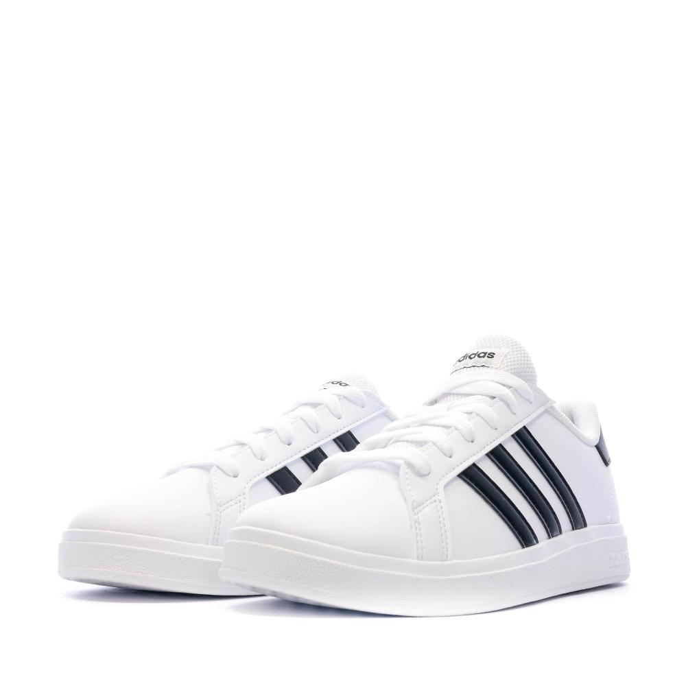 Baskets Blanche Femme Adidas Grand Court 2.0 K vue 6