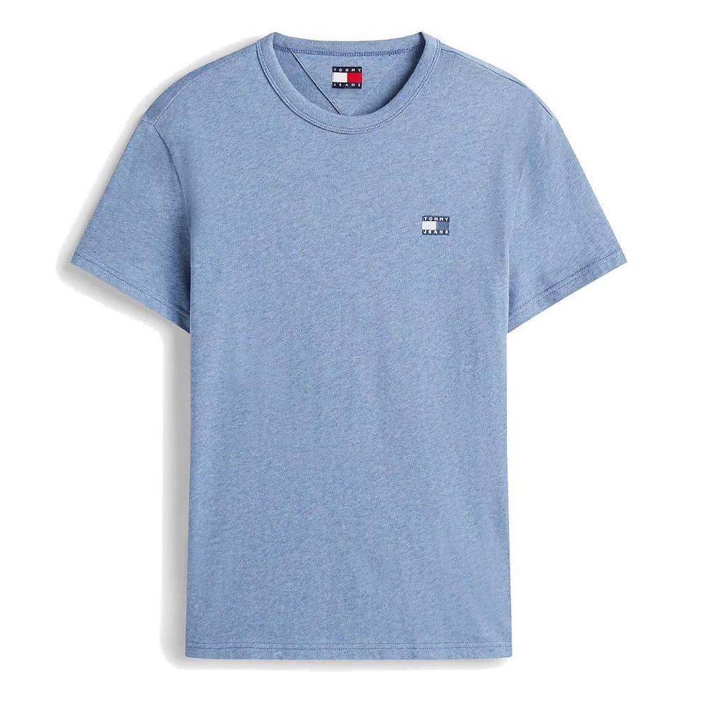 T-shirt Bleu Homme Tommy Jeans Reg Badge pas cher