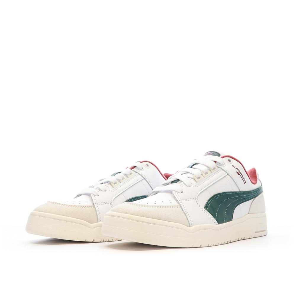 Baskets Blanc/Vert Homme Puma Slipstream Lo Retro vue 6